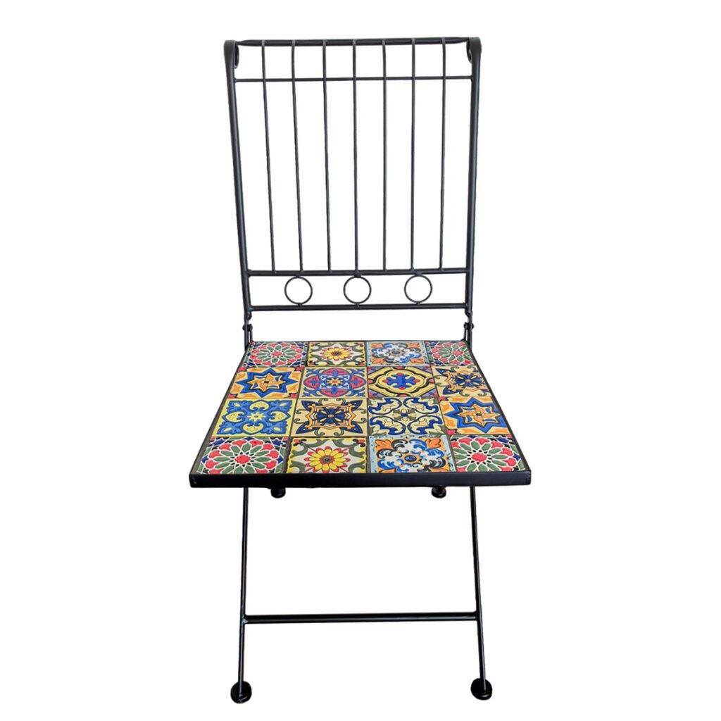 Marrakesh Mosaic Metal Garden Dining Set 5029936997975 2